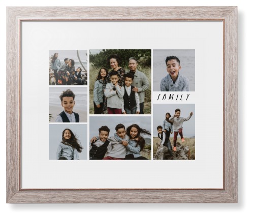 Rustic Picture Gallery Collage Of Seven Framed Print, Rustic, Modern, None, White, Single piece, 16x20, Multicolor, multi