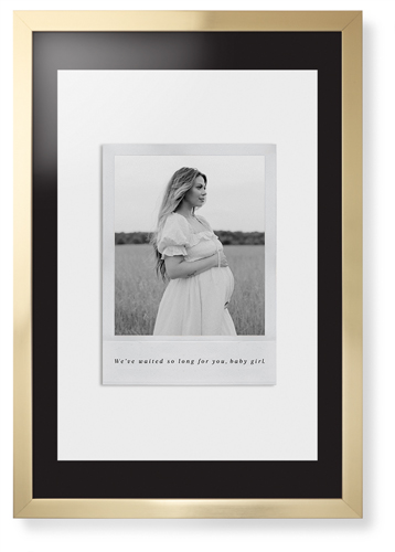 Simple Photo Frame Framed Print, Matte Gold, Contemporary, None, Black, Single piece, 20x30, White