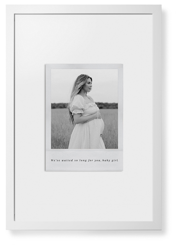 Simple Photo Frame Framed Print, White, Contemporary, White, White, Single piece, 20x30, White