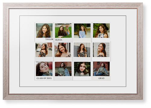 Photo Memories Framed Print, Rustic, Modern, Black, White, Single piece, 20x30, White