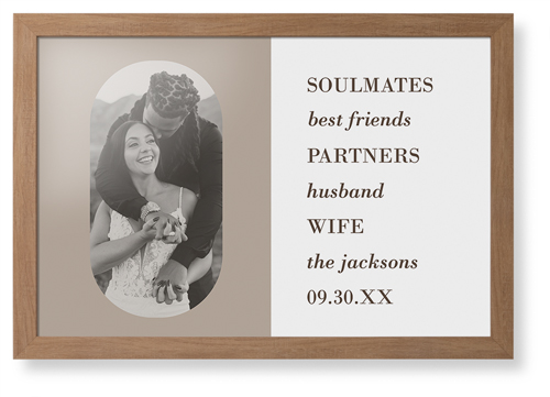 Traits of the Best Framed Print, Natural, Contemporary, None, None, Single piece, 20x30, Beige