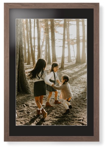 Photo Gallery Framed Print, Walnut, Contemporary, White, Black, Single piece, 20x30, Multicolor