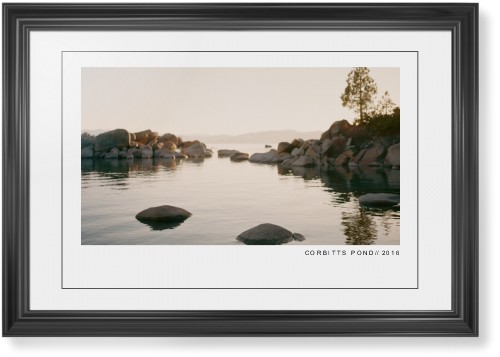 Modern Gallery Framed Print, Black, Classic, Black, White, Single piece, 20x30, White