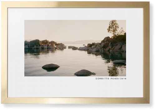 Modern Gallery Framed Print, Matte Gold, Contemporary, None, White, Single piece, 20x30, White