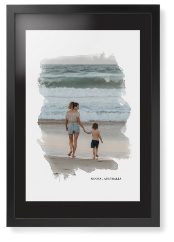 Brushed Moments Framed Print, Black, Contemporary, White, Black, Single piece, 20x30, White
