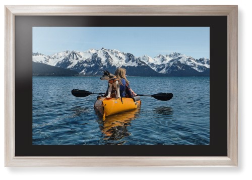 Photo Gallery Landscape Framed Print, Metallic, Modern, Black, Black, Single piece, 20x30, Multicolor