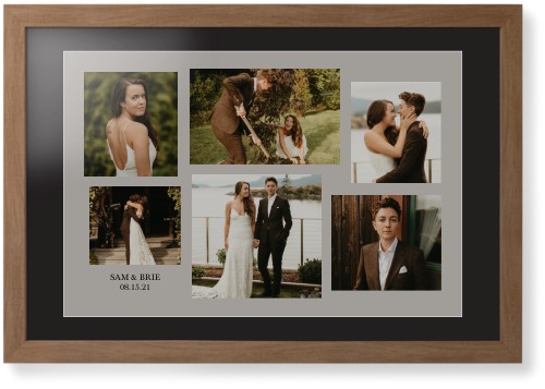 Gallery Collage of Six Framed Print, Natural, Contemporary, White, Black, Single piece, 20x30, Multicolor