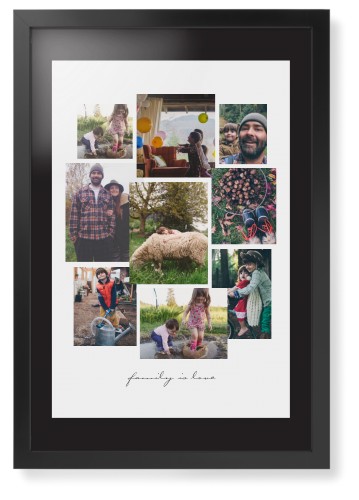 Gallery Collage of Nine Framed Print, Black, Contemporary, None, Black, Single piece, 20x30, White