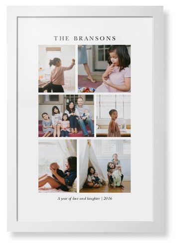 Gallery Montage of Memories Framed Print, White, Contemporary, None, None, Single piece, 20x30, White, white