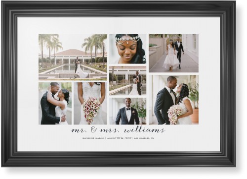 Clean Gallery Collage of Eight Framed Print, Black, Classic, None, None, Single piece, 20x30, Multicolor, multi