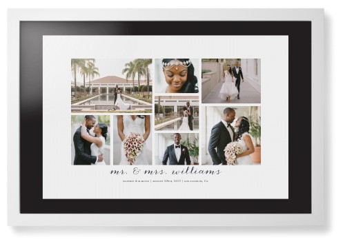Clean Gallery Collage of Eight Framed Print, White, Contemporary, None, Black, Single piece, 20x30, Multicolor