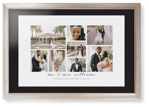 Clean Gallery Collage of Eight Framed Print, Metallic, Modern, None, Black, Single piece, 20x30, Multicolor, multi