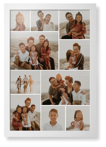 Gallery of Ten Framed Print, White, Contemporary, None, None, Single piece, 20x30, Multicolor, multi