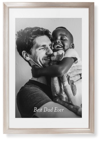 Gradient Portrait Framed Print, Metallic, Modern, None, White, Single piece, 20x30, White