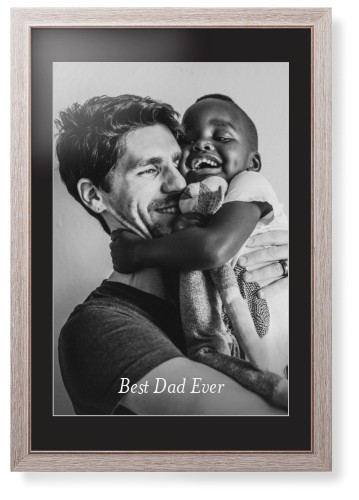 Gradient Portrait Framed Print, Rustic, Modern, White, Black, Single piece, 20x30, White, white