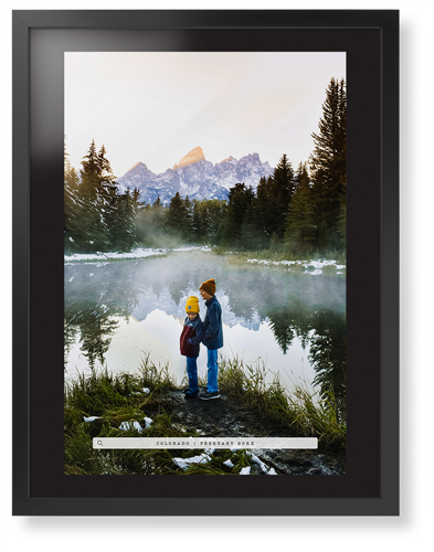 Travel Banner Portrait Framed Print, Black, Contemporary, Black, Black, Single piece, 24x36, Black