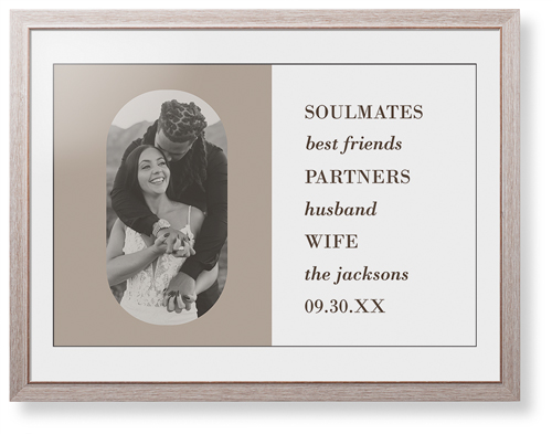 Traits of the Best Framed Print, Rustic, Modern, Black, White, Single piece, 24x36, Beige, rye