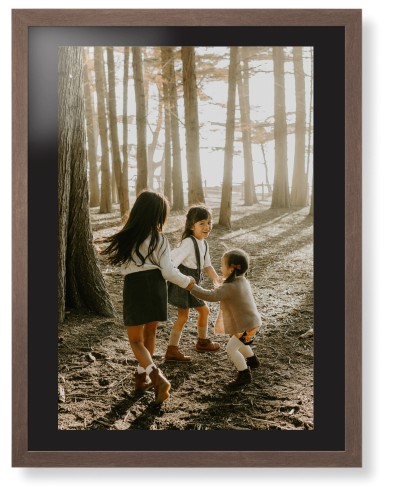 Photo Gallery Framed Print, Walnut, Contemporary, None, Black, Single piece, 24x36, Multicolor