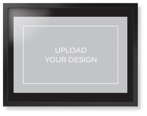 Upload Your Own Design Framed Print, Black, Contemporary, None, Black, Single piece, 24x36, Multicolor