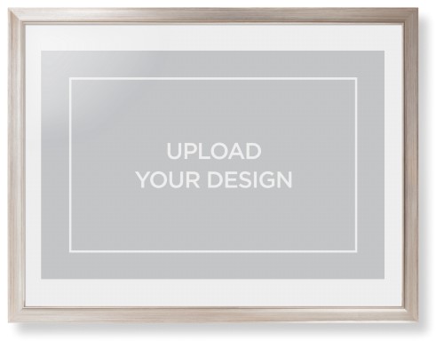 Upload Your Own Design Framed Print, Metallic, Modern, White, White, Single piece, 24x36, Multicolor, multi