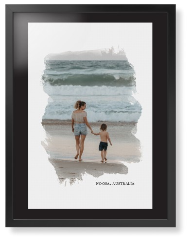 Brushed Moments Framed Print, Black, Contemporary, None, Black, Single piece, 24x36, White