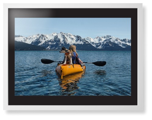 Photo Gallery Landscape Framed Print, White, Contemporary, None, Black, Single piece, 24x36, Multicolor