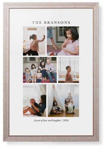 Gallery Montage of Memories Framed Print, Rustic, Modern, None, None, Single piece, 24x36, White, white