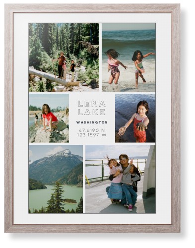 Modern Adventure Gallery Of Six Framed Print, Rustic, Modern, Black, White, Single piece, 24x36, Multicolor, multi