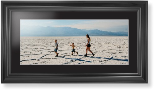 Panoramic Gallery of One Framed Print, Black, Classic, White, Black, Single piece, 10x24, Multicolor
