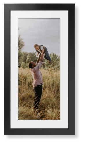 Photo Gallery Panoramic Portrait Framed Print, Black, Contemporary, Black, White, Single piece, 10x24, Multicolor