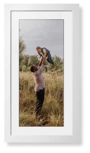 Photo Gallery Panoramic Portrait Framed Print, White, Contemporary, Black, White, Single piece, 10x24, Multicolor