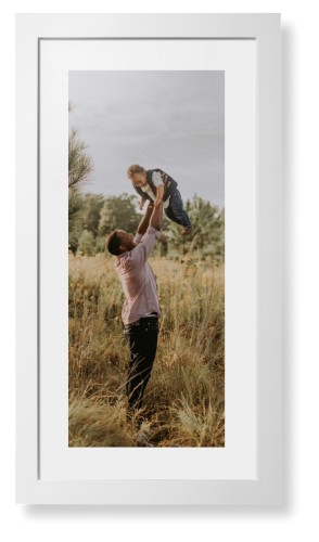 Photo Gallery Panoramic Portrait Framed Print, White, Contemporary, White, White, Single piece, 10x24, Multicolor, multi