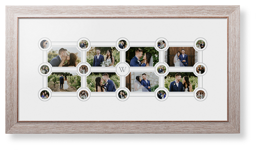 Vintage Family Tree Framed Print, Rustic, Modern, None, White, Single piece, 10x24, White, white