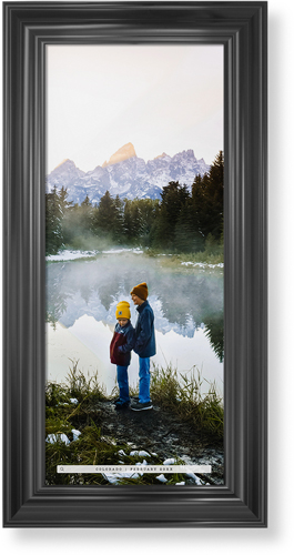Travel Banner Portrait Framed Print, Black, Classic, None, None, Single piece, 10x24, Black