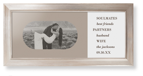 Traits of the Best Framed Print, Metallic, Modern, None, None, Single piece, 10x24, Beige, rye