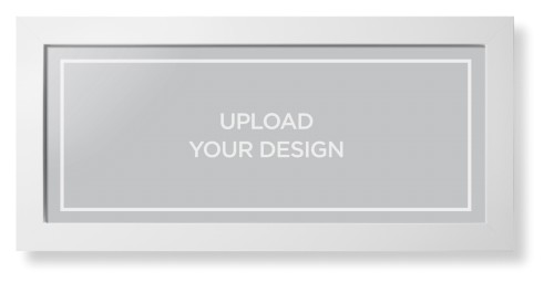 Upload Your Own Design Framed Print, White, Contemporary, None, None, Single piece, 10x24, Multicolor, multi