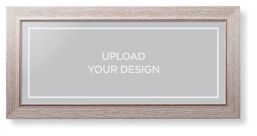Upload Your Own Design Framed Print, Rustic, Modern, None, None, Single piece, 10x24, Multicolor, multi