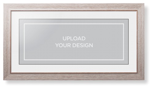 Upload Your Own Design Framed Print, Rustic, Modern, Black, White, Single piece, 10x24, Multicolor, multi