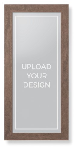Upload Your Own Design Portrait Framed Print, Walnut, Contemporary, None, None, Single piece, 10x24, Multicolor