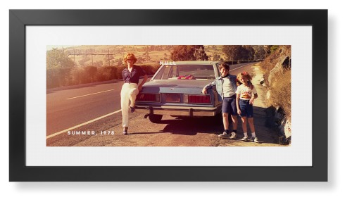 Gallery Panoramic Framed Print, Black, Contemporary, White, White, Single piece, 10x24, Multicolor, multi