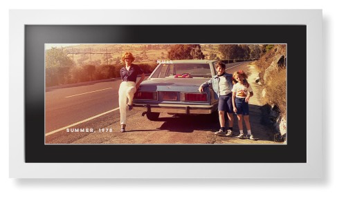 Gallery Panoramic Framed Print, White, Contemporary, White, Black, Single piece, 10x24, Multicolor, multi