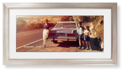 Gallery Panoramic Framed Print, Metallic, Modern, Black, White, Single piece, 10x24, Multicolor, multi