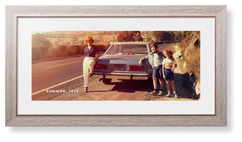 Gallery Panoramic Framed Print, Rustic, Modern, None, White, Single piece, 10x24, Multicolor, multi