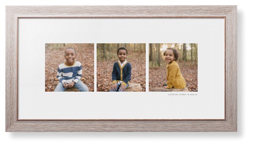 Panoramic Gallery of Three Framed Print, Rustic, Modern, White, White, Single piece, 10x24, Multicolor, multi