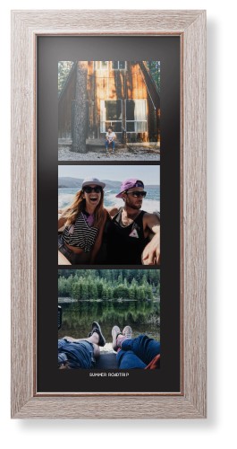 Panoramic Gallery of Three Portrait Framed Print, Rustic, Modern, None, None, Single piece, 10x24, Multicolor