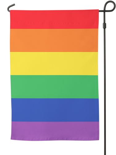 Pride Flag Garden Flag, Flag Stand, Multicolor