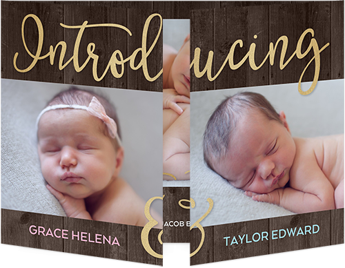 shutterfly twin birth announcements