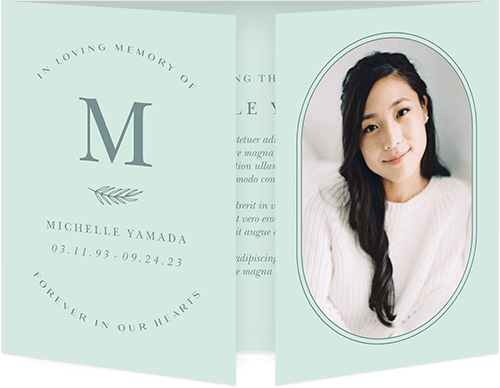 Green Funeral Card For Co Worker