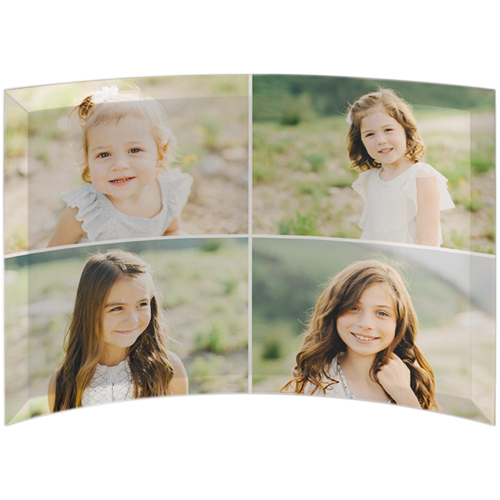 Gallery of Four Curved Glass Print, 7x10, Curved, Multicolor