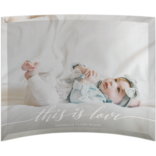 This is Love Curved Glass Print, 10x12, Curved, White